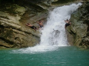 Dam-agan Falls in Cambacol, Dimiao Bohol